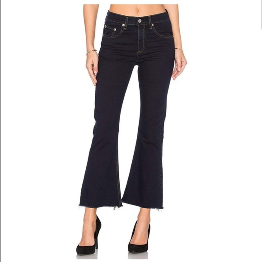 Rag & Bone 10 Inch Crop Flare Jeans